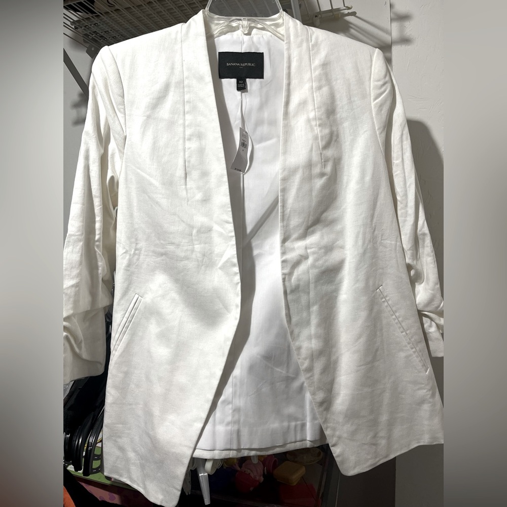 Banana Republic linen blazer size 10